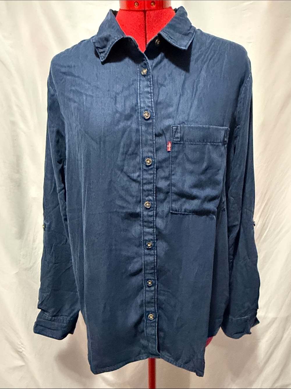 Levi's Dark Blue Long-Sleeve Button-Down Shirt